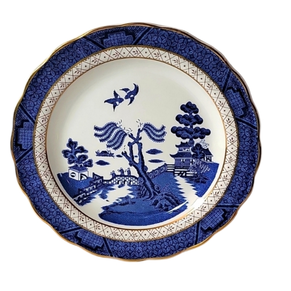 Stunning Vtg Royal Doulton Booths Real Old Willow 8.25 Luncheon Salad Plate
